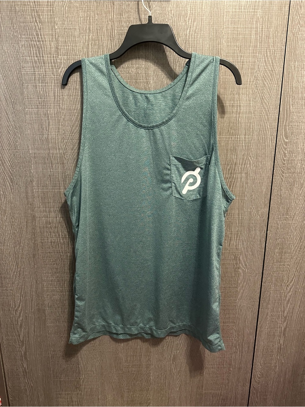 Vuori Athletic Tank Top in Teal Green with White Logo